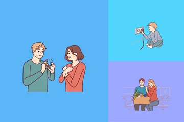 Activité des personnes Pack d'Illustrations