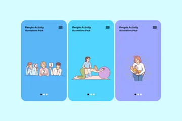 Activité des personnes Pack d'Illustrations