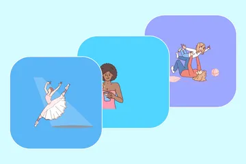 Activité des personnes Pack d'Illustrations