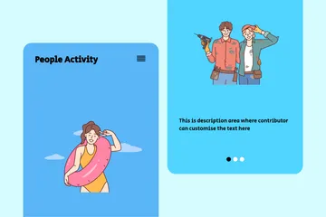 Activité des personnes Pack d'Illustrations