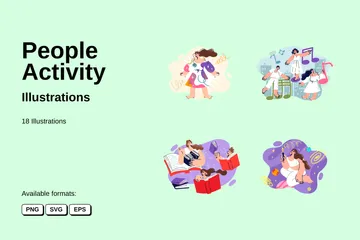 Activité des personnes Pack d'Illustrations