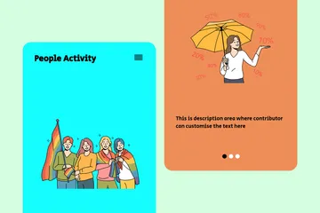 Activité des personnes Pack d'Illustrations