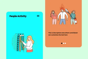 Activité des personnes Pack d'Illustrations