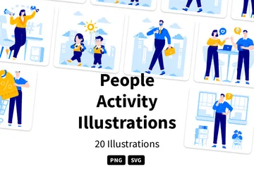 Activité des personnes Pack d'Illustrations