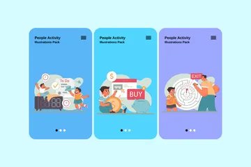 Activité des personnes Pack d'Illustrations