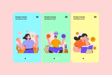 Activité des personnes Pack d'Illustrations