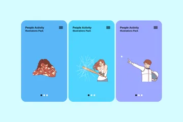 Activité des personnes Pack d'Illustrations