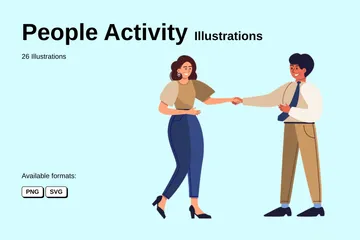 Activité des personnes Illustration Pack