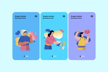 Activité des personnes Pack d'Illustrations