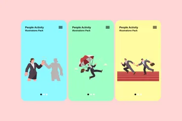 Activité des personnes Pack d'Illustrations