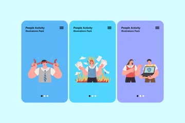 Activité des personnes Pack d'Illustrations