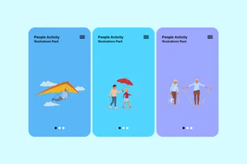 Activité des personnes Pack d'Illustrations