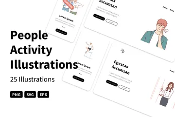 Activité des personnes Pack d'Illustrations