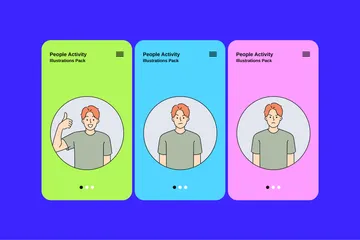 Activité des personnes Pack d'Illustrations