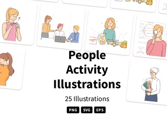 Activité des personnes Pack d'Illustrations