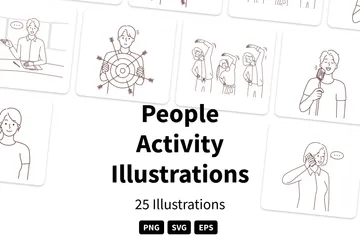 Activité des personnes Pack d'Illustrations