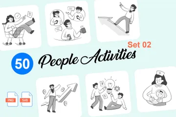 Activités humaines Set 02 Illustration Pack