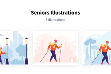 Personnes âgées Pack d'Illustrations