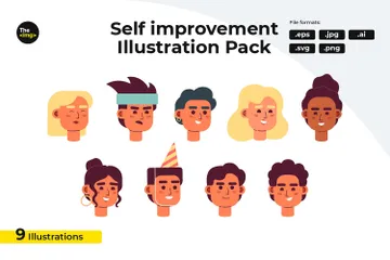 Des personnes habilitées Pack d'Illustrations