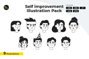 Des personnes habilitées Pack d'Illustrations