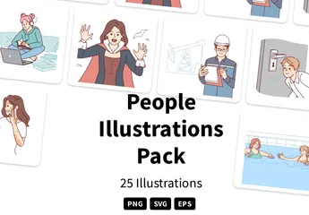 Pessoas Illustration Pack