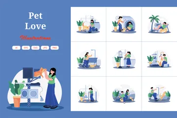 Pet Love Illustration Pack