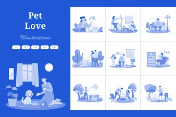 Pet Love Illustration Pack