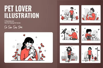 Pet Lover Illustration Pack