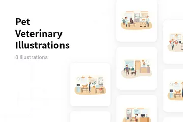 Pet Veterinary Illustration Pack