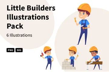 Petits constructeurs Pack d'Illustrations