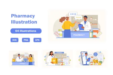 Pharmacie Pack d'Illustrations