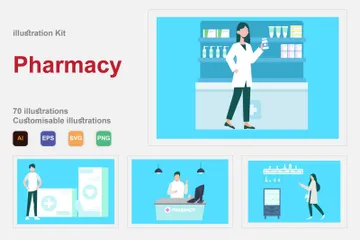 Pharmacie Pack d'Illustrations