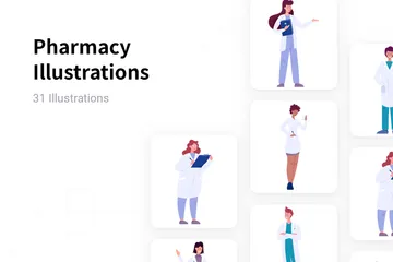 Pharmacie Pack d'Illustrations