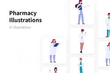 Pharmacy Illustration Pack