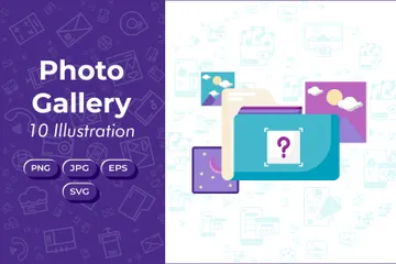 Photo Gallery Illustration Pack