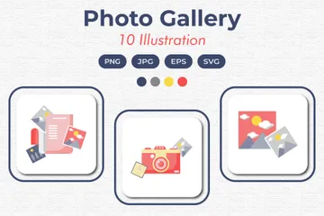 Photo Gallery Illustration Pack