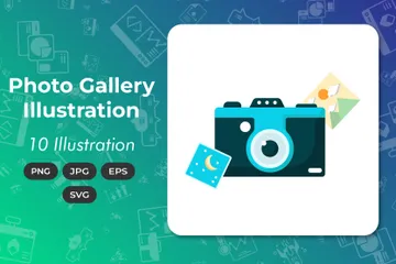 Photo Gallery Illustration Pack