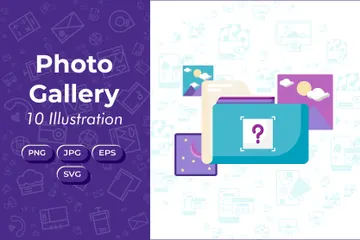 Photo Gallery Illustration Pack