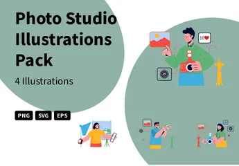 Photo Studio Illustration Pack