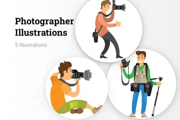 Photographer Illustration Pack