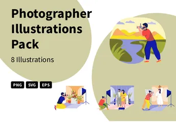 Photographer Illustration Pack