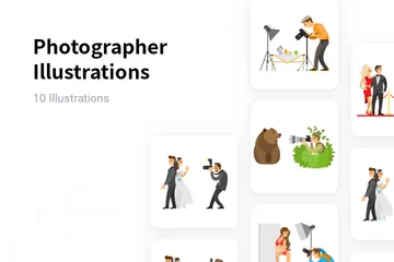 Photographer Illustration Pack