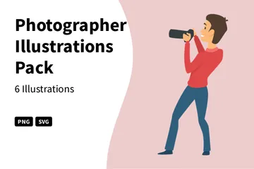 Photographer Illustration Pack