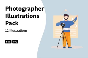 Photographer Illustration Pack