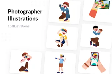 Photographer Illustration Pack