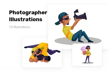 Photographer Illustration Pack