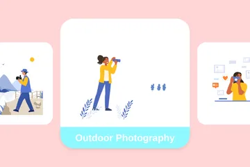 Photographie en extérieur Pack d'Illustrations