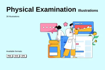 신체 검사 일러스트레이션 팩