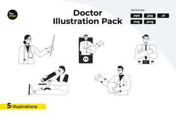 Physicians Appointment Illustration Pack