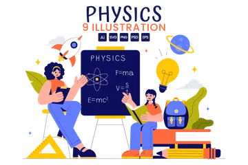 Physics Education Illustration Pack